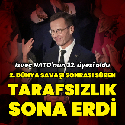 İsveç'in 2. Dünya Savaşı sonrası süren tarafsızlığı sona erdi