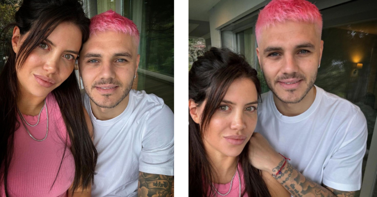 Galatasaray'ın yıldız futbolcusu Mauro Icardi saç rengini pembeye ...