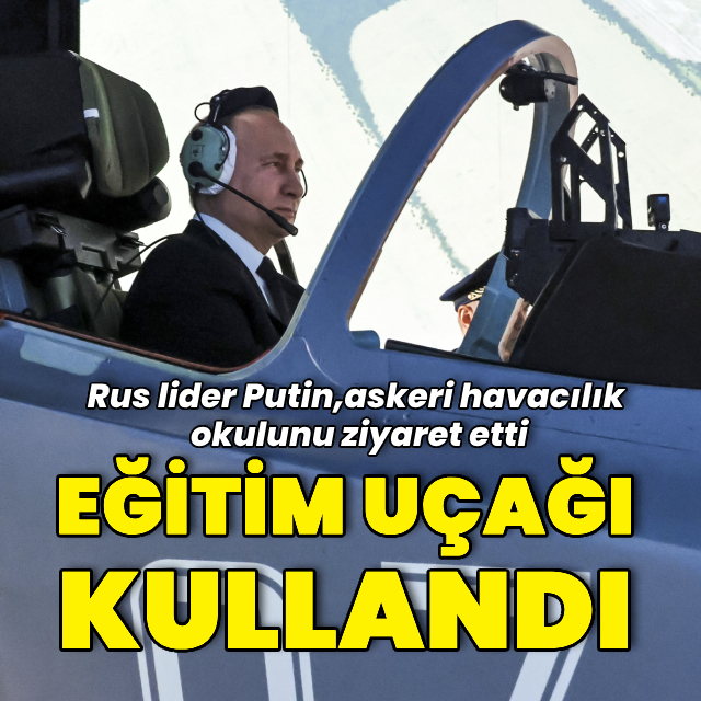 Putin eğitim uçağı kullandı
