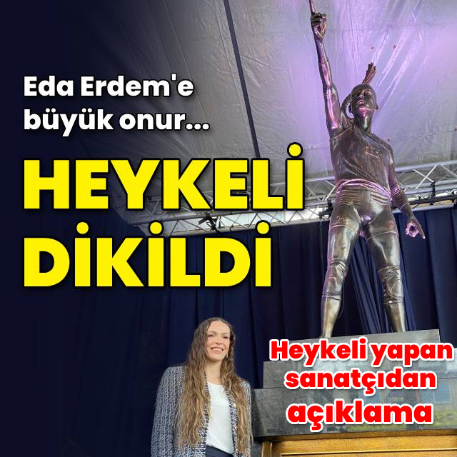 Eda Erdem Dündar'ın heykeli açıldı