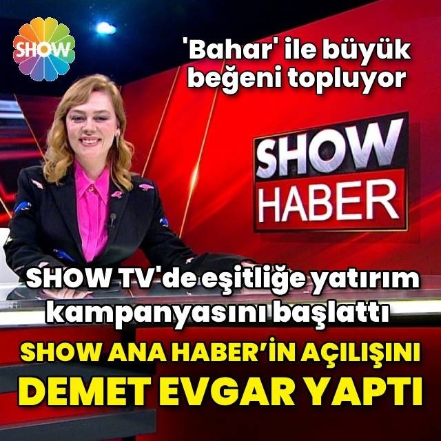 SHOW Ana Haber'in açılışını yaptı