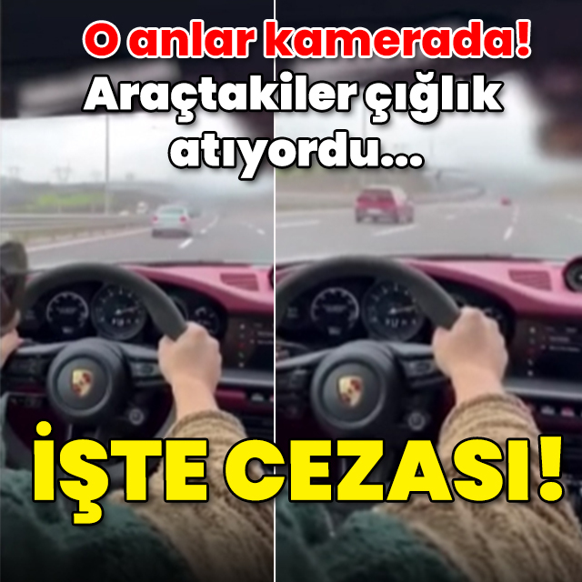 O anlar kamerada! Kuzey Marmara'da hız yapmıştı! Cezası belli oldu!