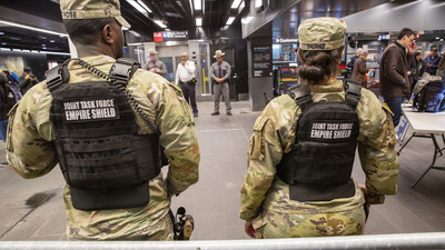 ABD'de Ulusal Muhafızlar metrolarda