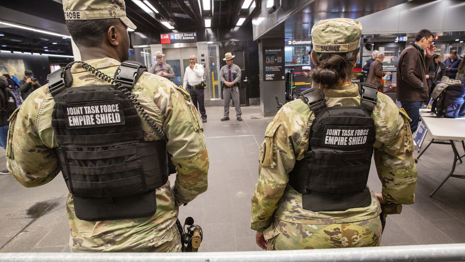 ABD'de Ulusal Muhafızlar metrolarda
