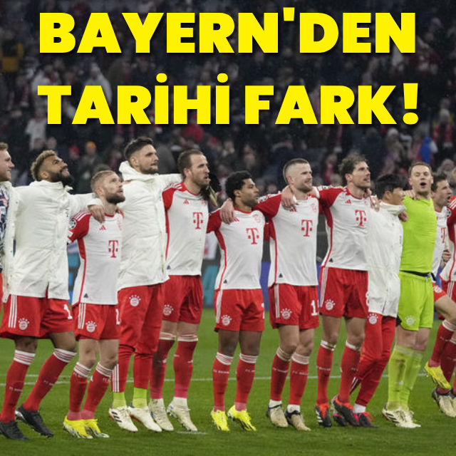 Bayern Münih'ten tarihi fark!