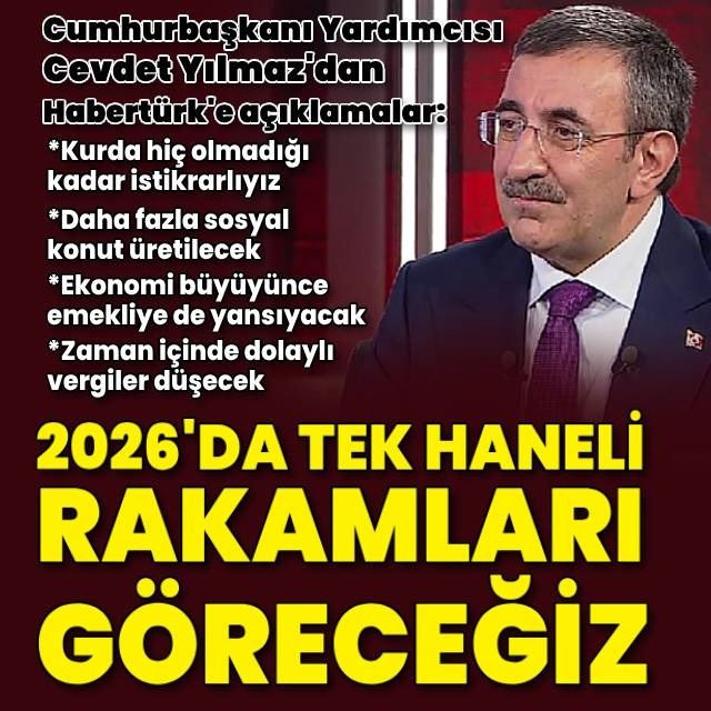 Cevdet Yılmaz'dan Habertürk'e açıklamalar