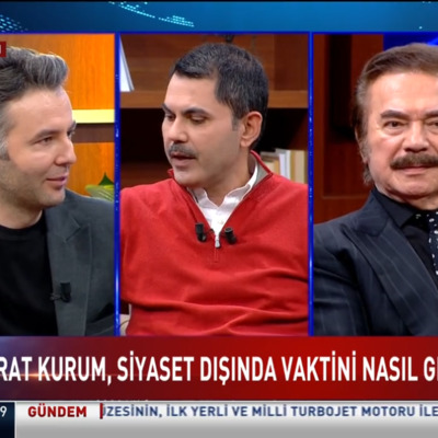 Murat Kurum, Orhan Gencebay ve Aslı Şafak Nedir Ne Değildir programına konuk oldu