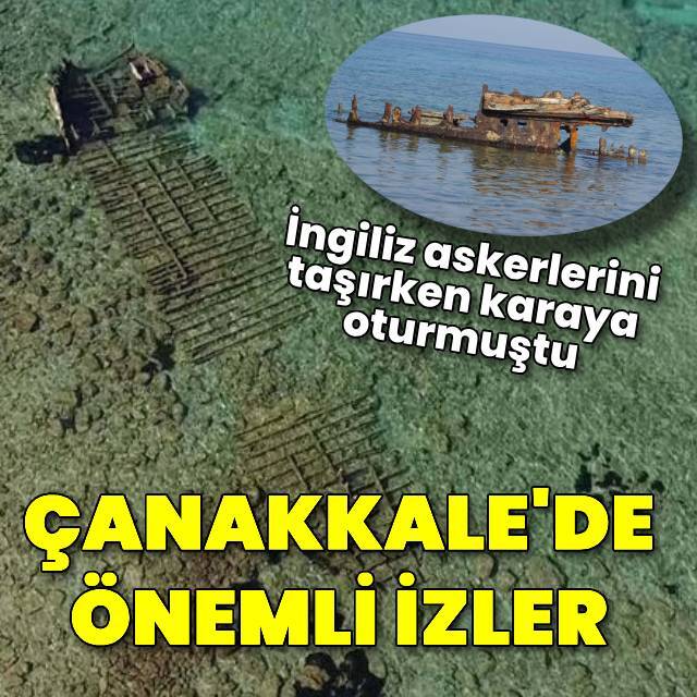 İngiliz askerlerini taşırken karaya oturmuştu...