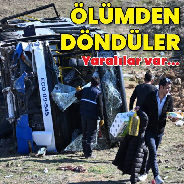Belediye otobüsü şarampole devrildi: 16 yaralı