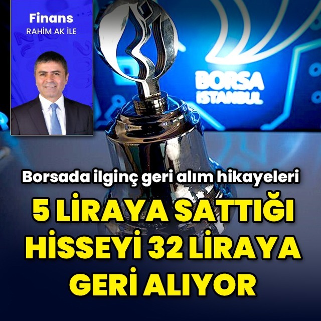 Borsada ilginç hisse geri alımları