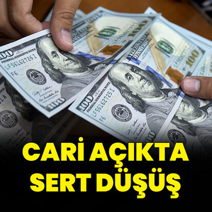 Cari açıkta sert düşüş