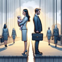 Kadına 'annelik cezası' erkeğe kariyer