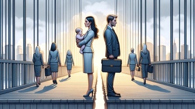 Kadına 'annelik cezası' erkeğe kariyer