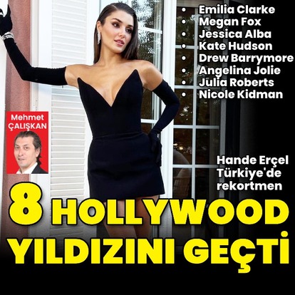 8 Hollywood yıldızını geçti