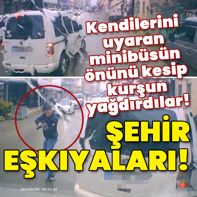 Minibüs şoförüne magandalar saldırdı!