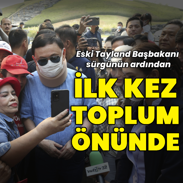 Eski başbakan sürgünün ardından ilk kez toplum önüne çıktı