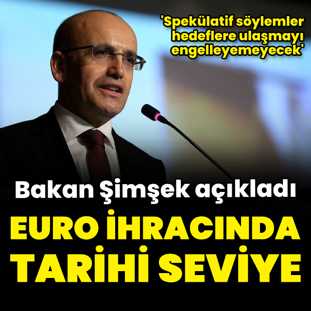 'Ülke tarihindeki en yüksek Euro ihracı'