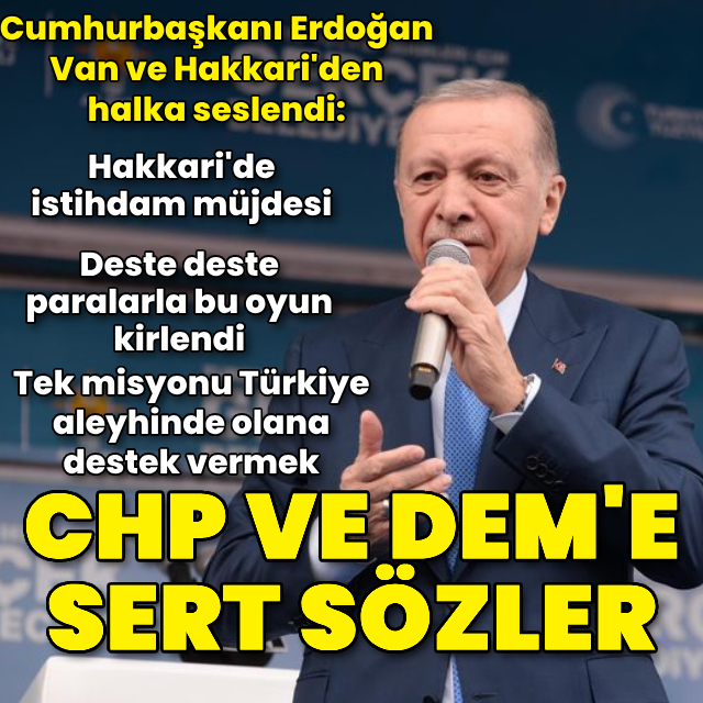 Cumhurbaşkanı Erdoğan: Deste deste paralarla bu oyun kirlendi