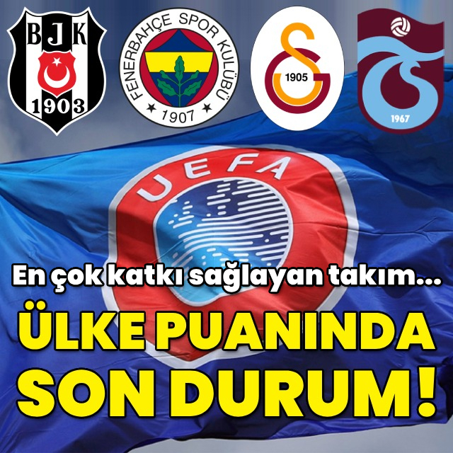 Ülke puanında son durum!