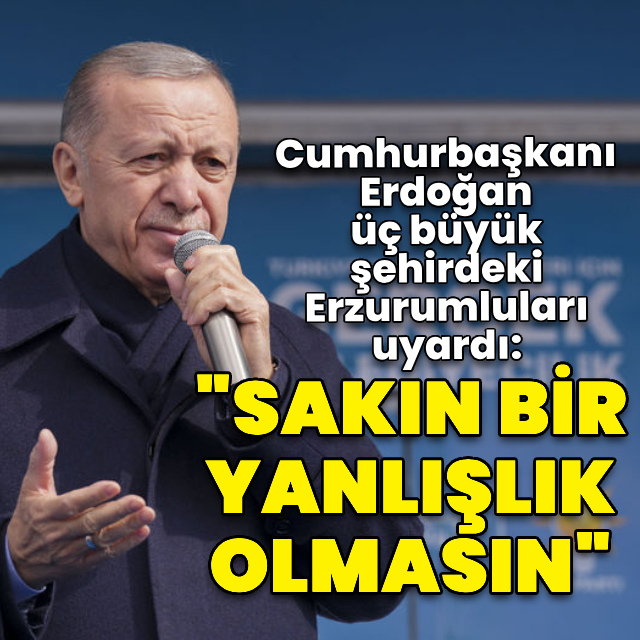 Cumhurbaşkanı Erdoğan'dan açıklamalar