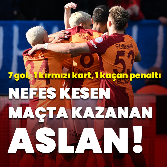 Nefes kesen maçta kazanan Aslan!