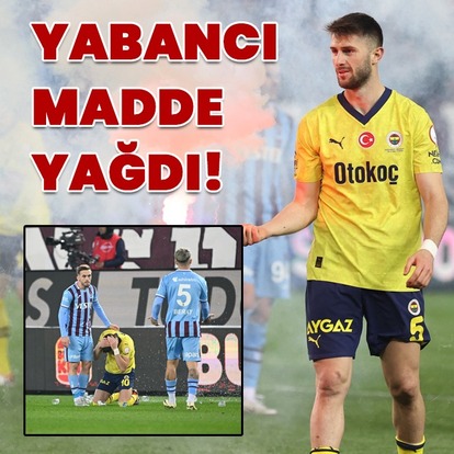 Dev maçta yabancı madde yağdı!