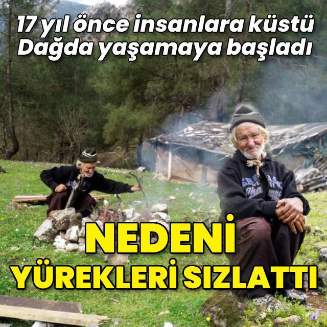 Keçileri çalınınca insanlara küstü, 17 yıldır dağda yaşıyor