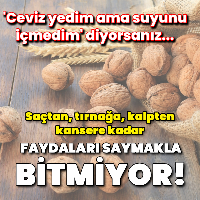 Ceviz suyunun sağlığa olan 10 yararı