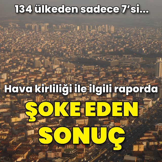 Hava kirliliği standardına 2023'te sadece 7 ülke ulaşabildi