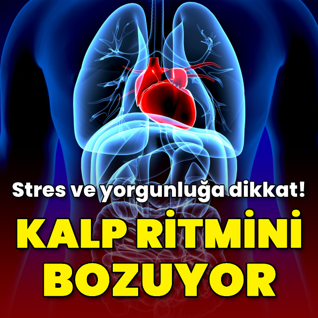 Stres ve yorgunluğa dikkat! Kalp ritmini bozuyor