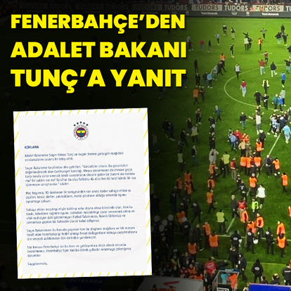 Adalet Bakanı'na yanıt!