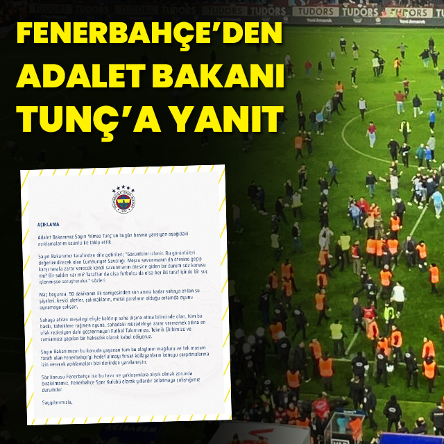 Adalet Bakanı'na yanıt!