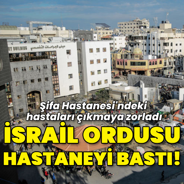 İsrail ordusu hastaları çıkmaya zorladı