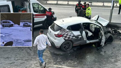 Direksiyon eğitmeni kazada öldü! Feci kaza kamerada!