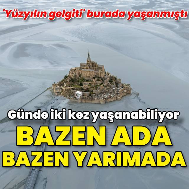Burası bazen ada, bazen yarımada