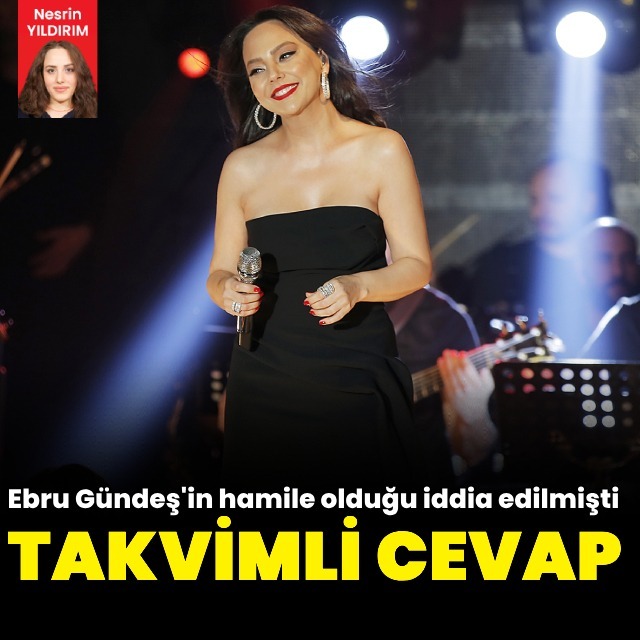 Hamile olduğu iddiasına takvimli cevap