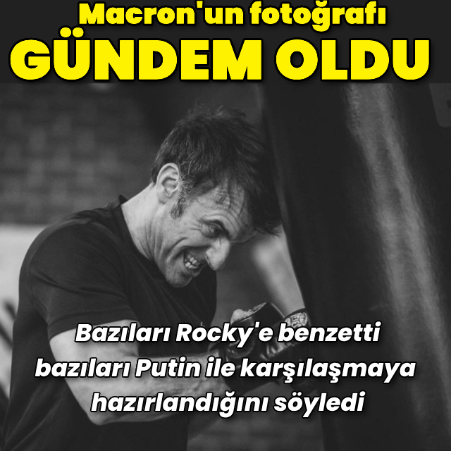 Macron'un fotoğrafı gündem oldu