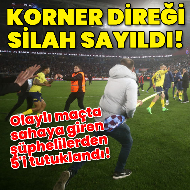 Korner direği silah sayıldı