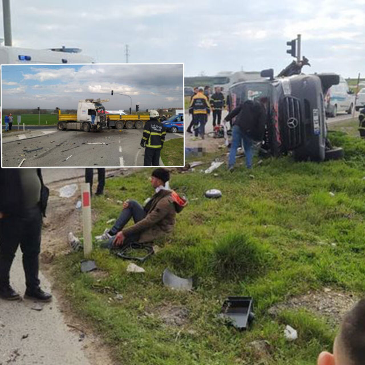 TIR, yolcu minibüsüne çarptı: 5 ölü!