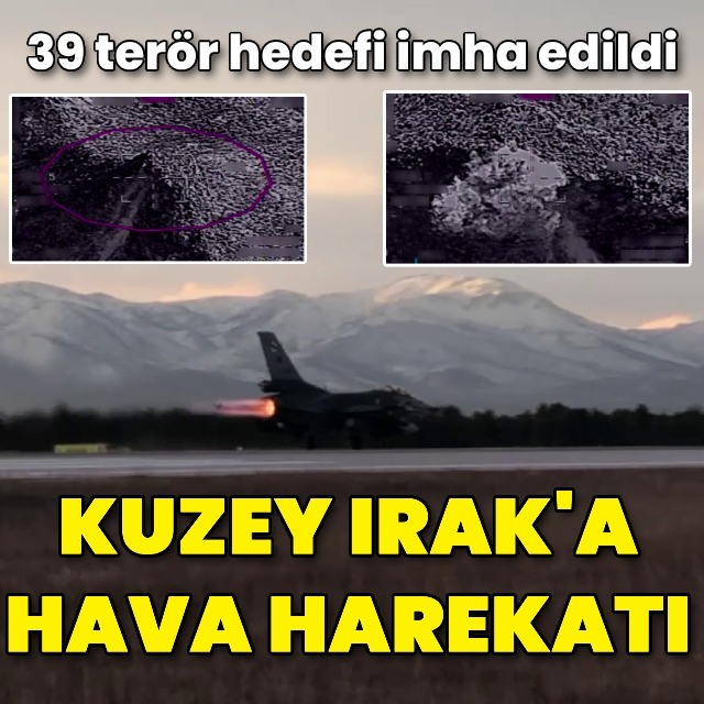 Hava operasyonunda 39 hedef imha edildi