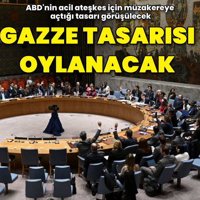 ABD'nin Gazze tasarısı oylanacak