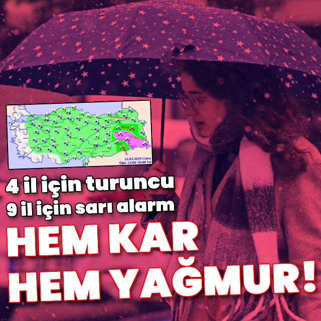 Yağmur ve kar yağışı alarmı! Üst üste uyarı