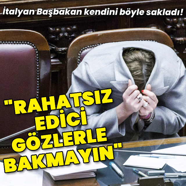 Başbakan kendini sakladı: "Rahatsız edici gözlerle bakmayın"