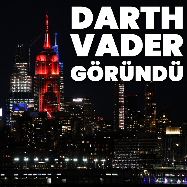 Empire State binasında Star Wars şovu