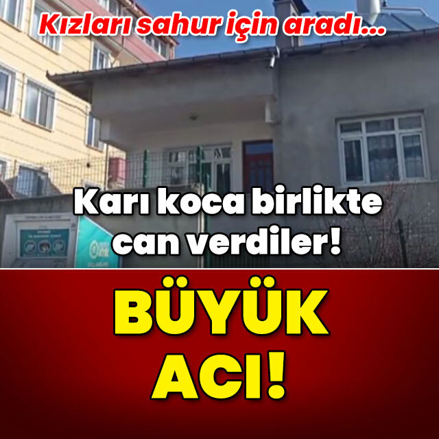Karı koca birlikte can verdi! Büyük acı!