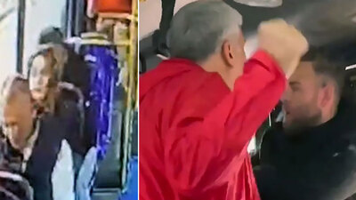 Otobüste genç kadını taciz etti! Yolcular dövdü tutuklandı!