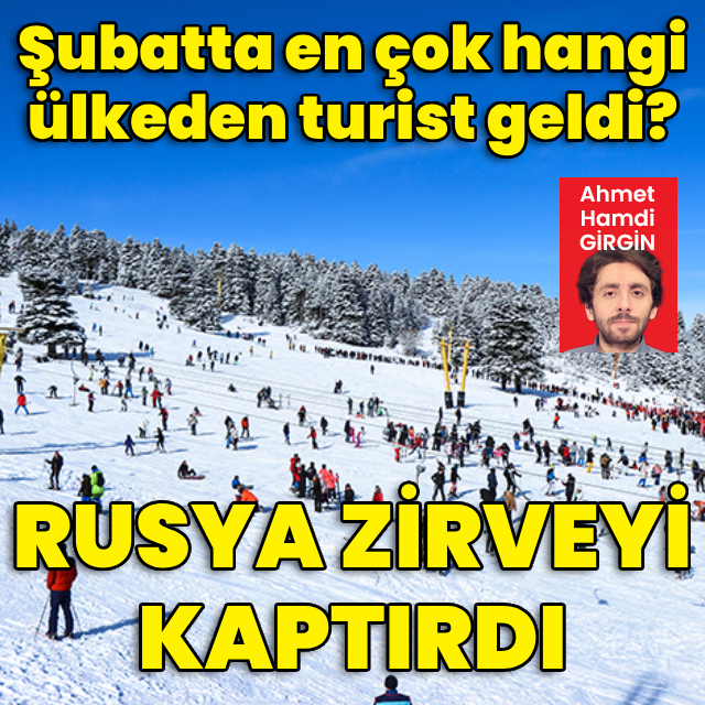 Turizmde Rusya zirveyi kaptırdı