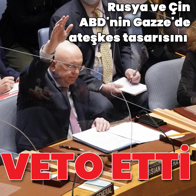 Rusya ve Çin, ABD'nin tasarısını veto etti