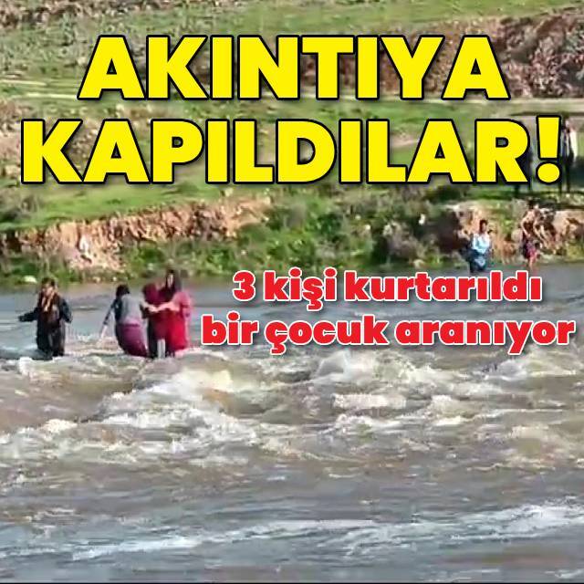 Derede akıntıya kapılan çocuk aranıyor