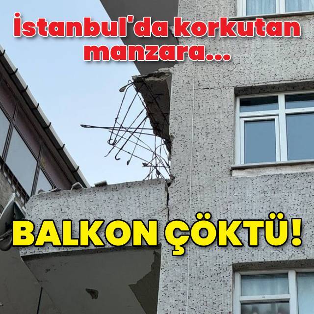 Balkonu çöken bina tahliye edilecek